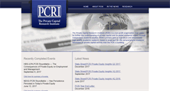 Desktop Screenshot of privatecapitalresearchinstitute.org