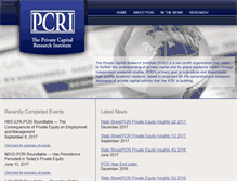 Tablet Screenshot of privatecapitalresearchinstitute.org